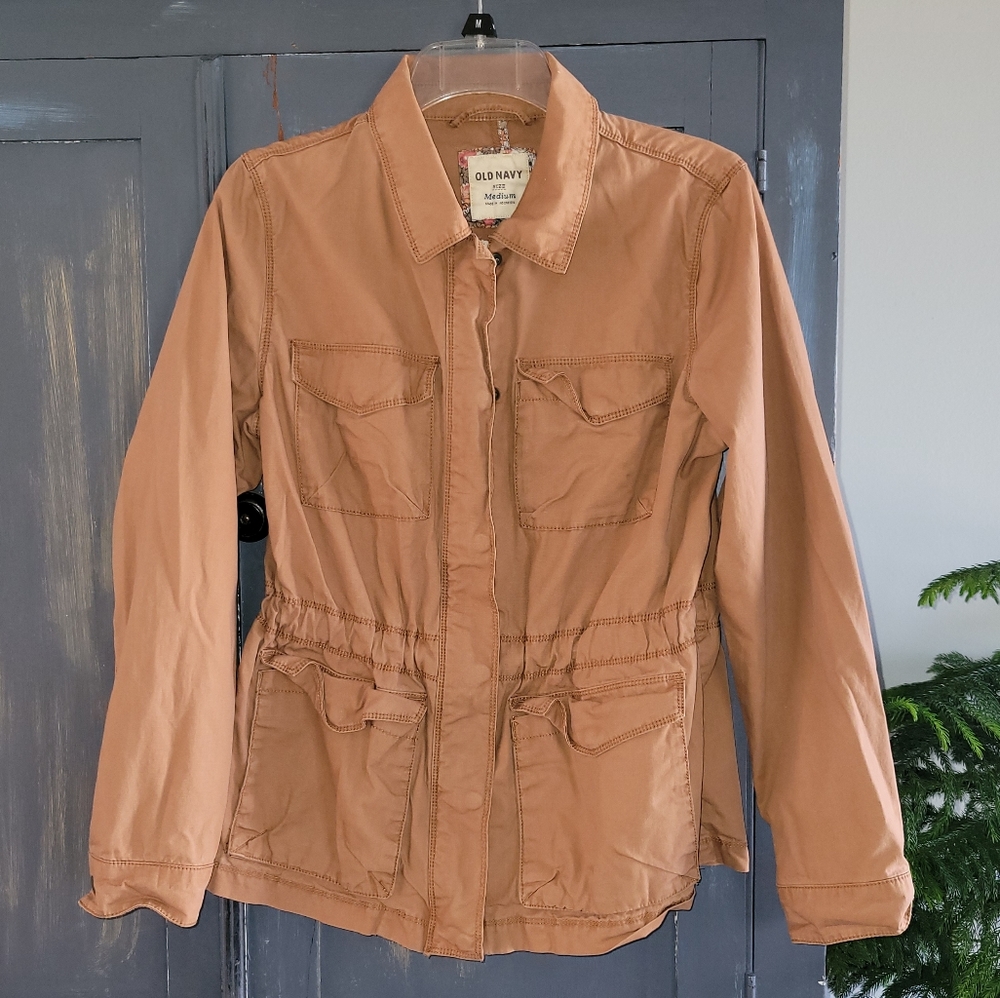 Brown Utility Jacket OLD NAVY Size Medium